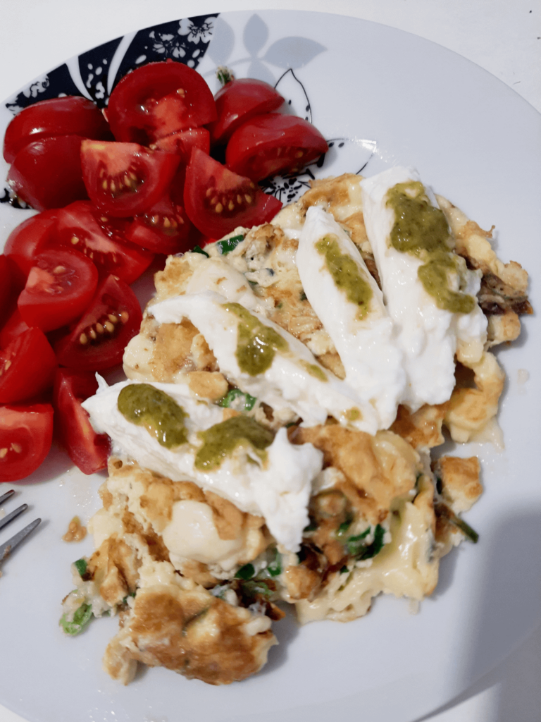 Quattro formaggi omelette