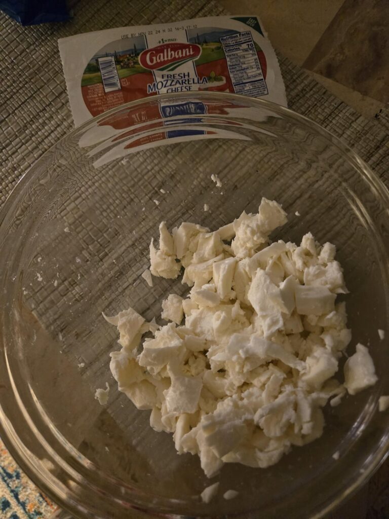 I made stuffed shells w fresh mozzarella mixed w marscipone, grated parmegianno, and ricotta and spinach