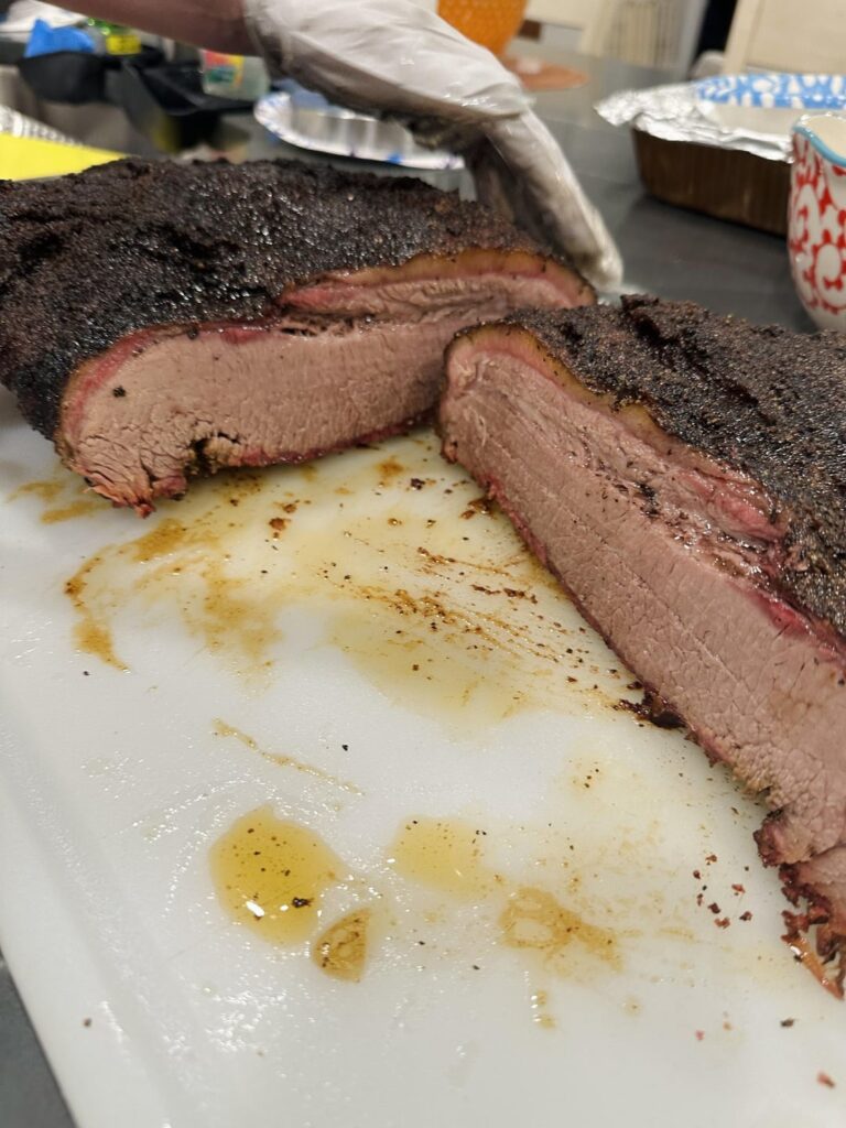 My second brisket ever at home. My first one was just okay.. this one was so perfect. I've been practicing a lot and have improved my smoking so much this year 😊