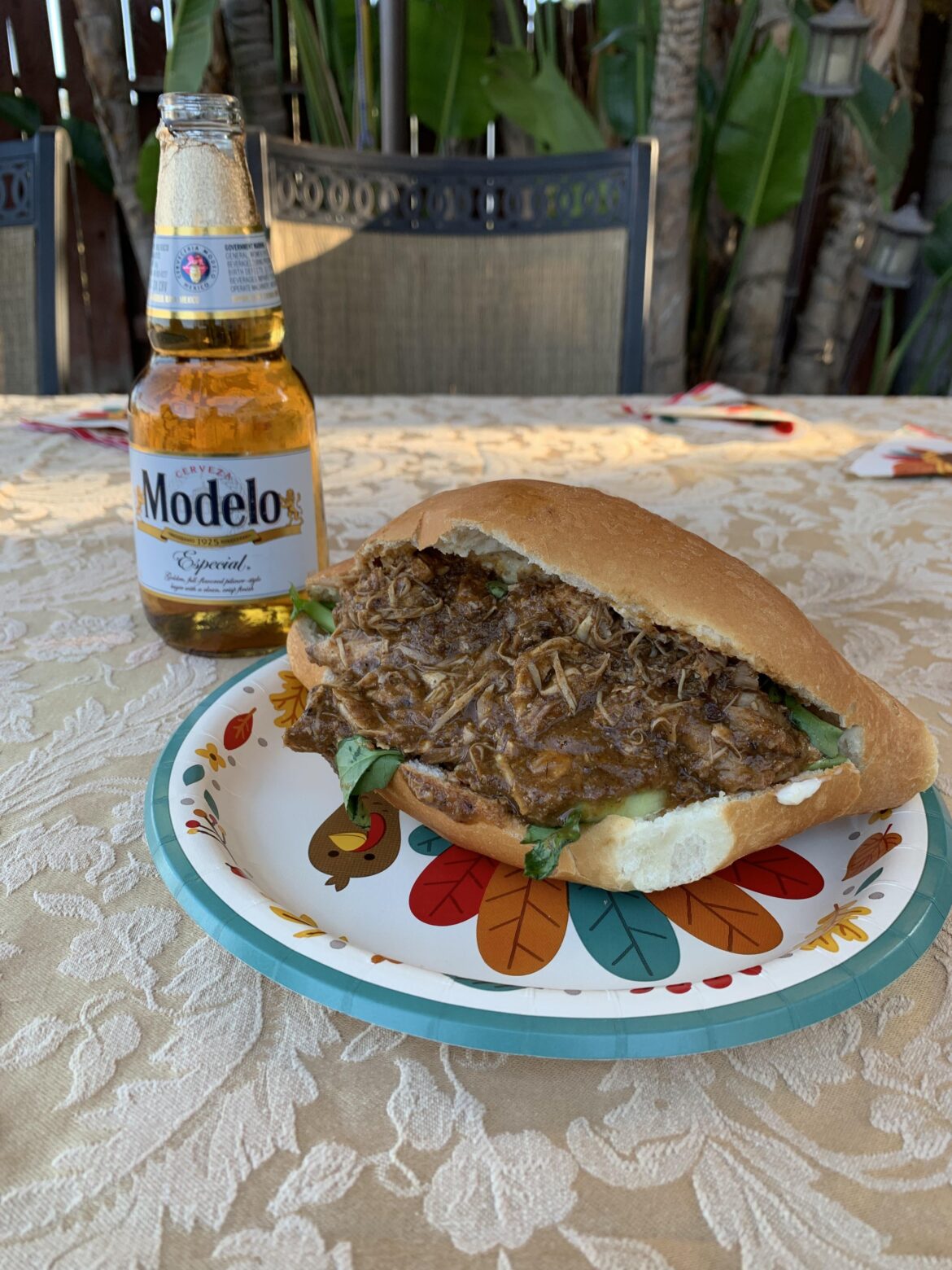 Pan con Chumpe, what we Salvadorans make with our left over Thanksgiving turkey.
