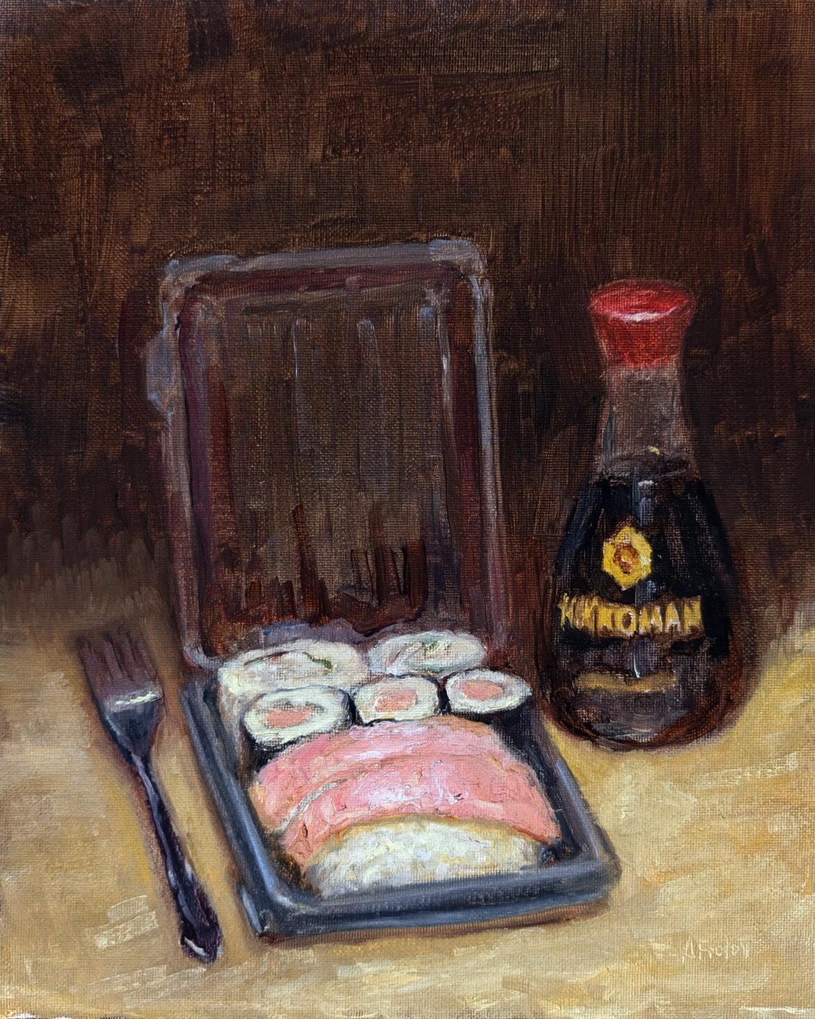"Fancy" Sushi, My oil painting