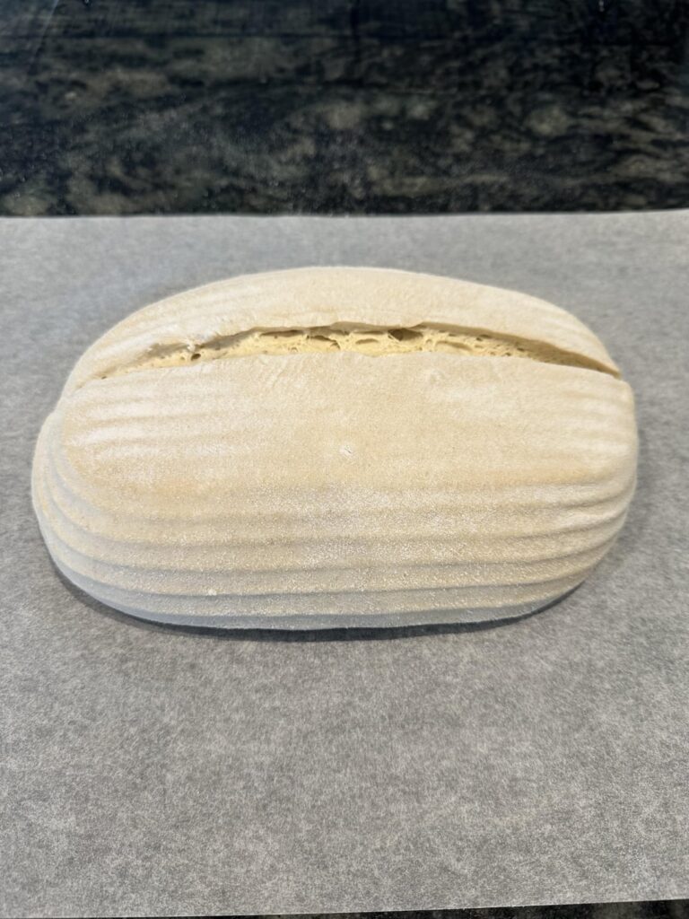 Pretty stoked with my first ever sourdough loaf. π Pretty stoked with my first ever sourdough loaf. π