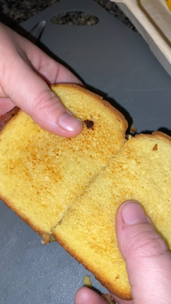 A couple of Sammies on potato bread