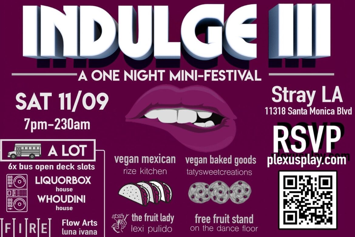 excited for this weekend- vegan eats from Rize Kitchen, sweet potato ice cream for dessert from Michael Kay, and a free fruit stand on the dance floor at a mini music festival called Indulge 🤤
