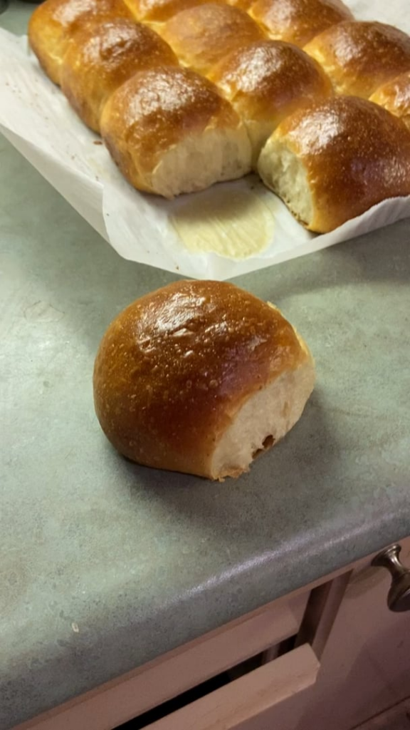 Tangzhong method always gives the softest dinner rolls