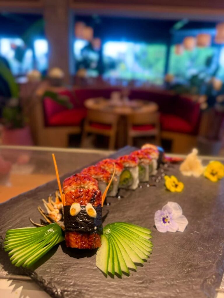 Instagrammable sushi plating at Tsumura, I think this is a dragon. Tastes better with lots of wasabi ofcourse.