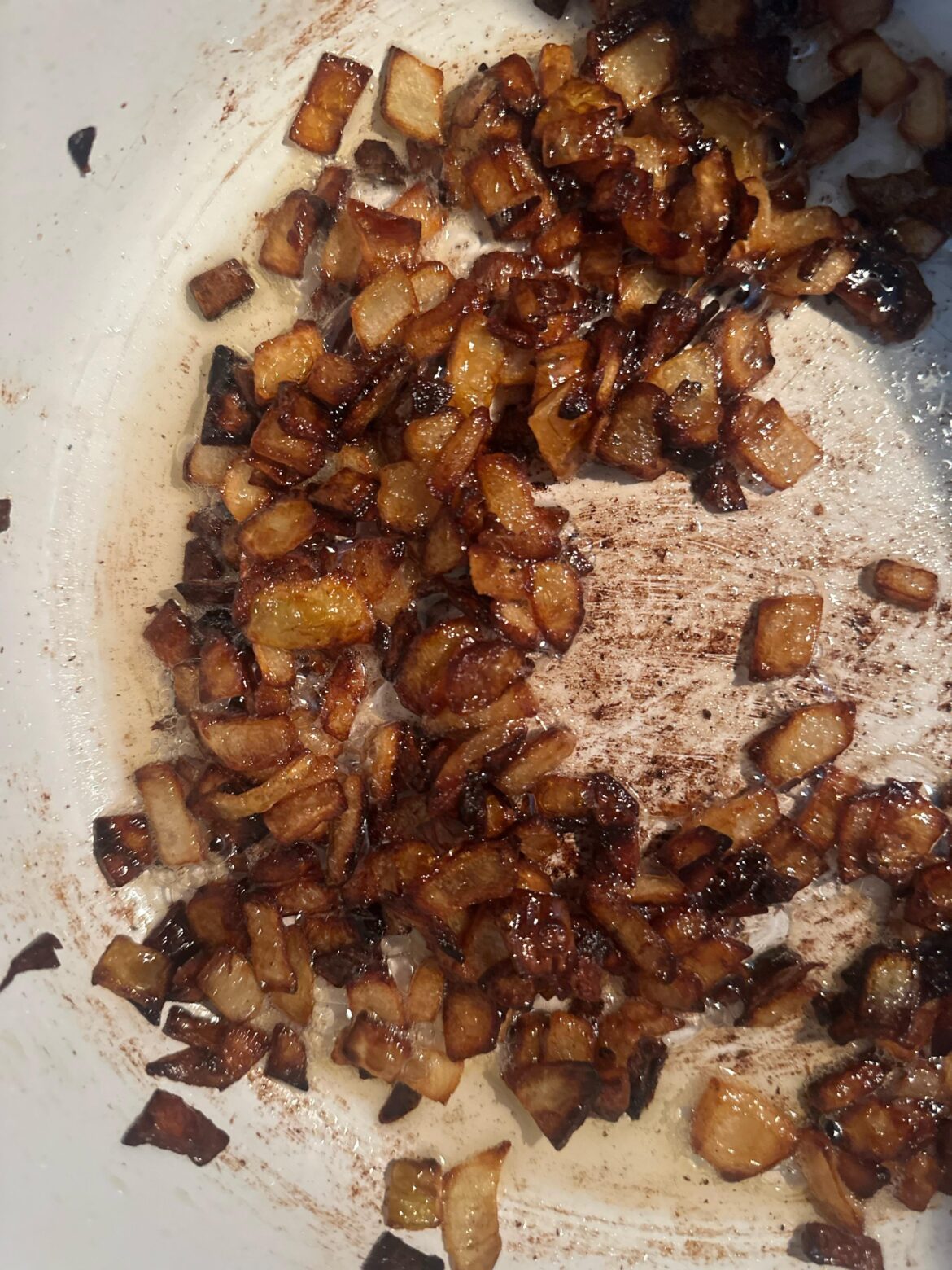 First time making caramelized onions and I burnt them