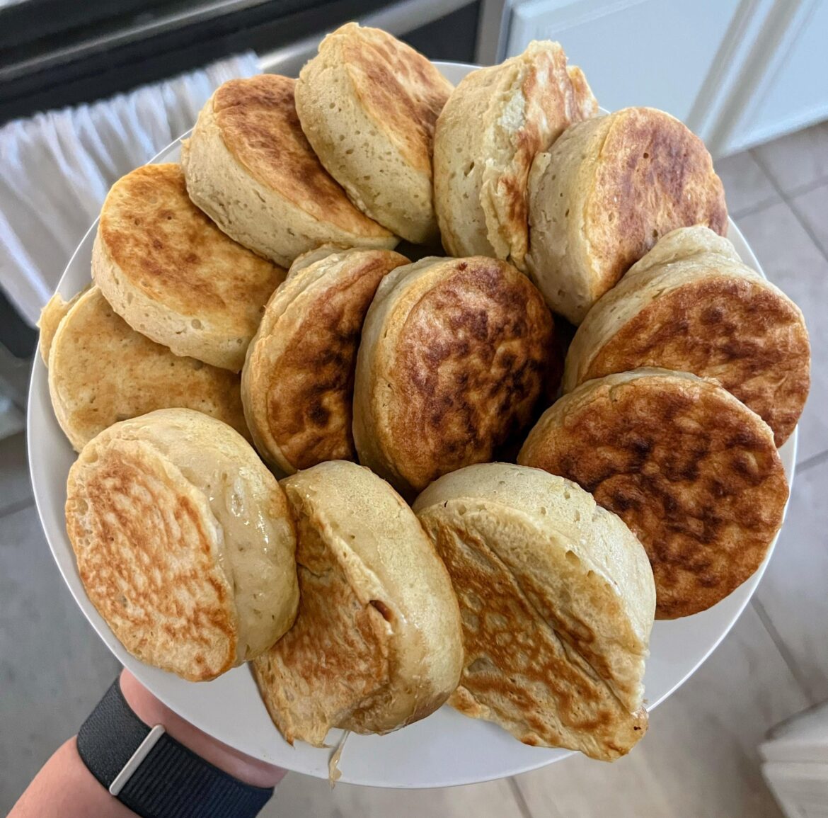 First time making crumpets!