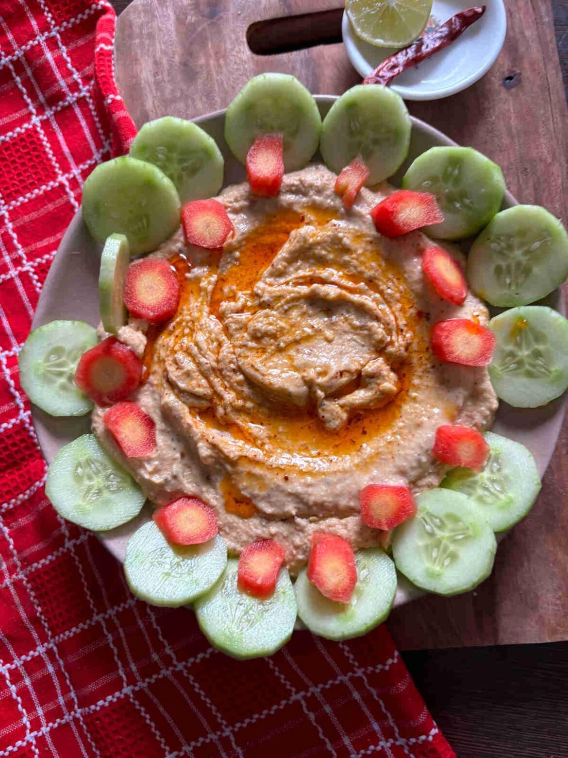 Spicy Hummus Recipe- Indian Style
