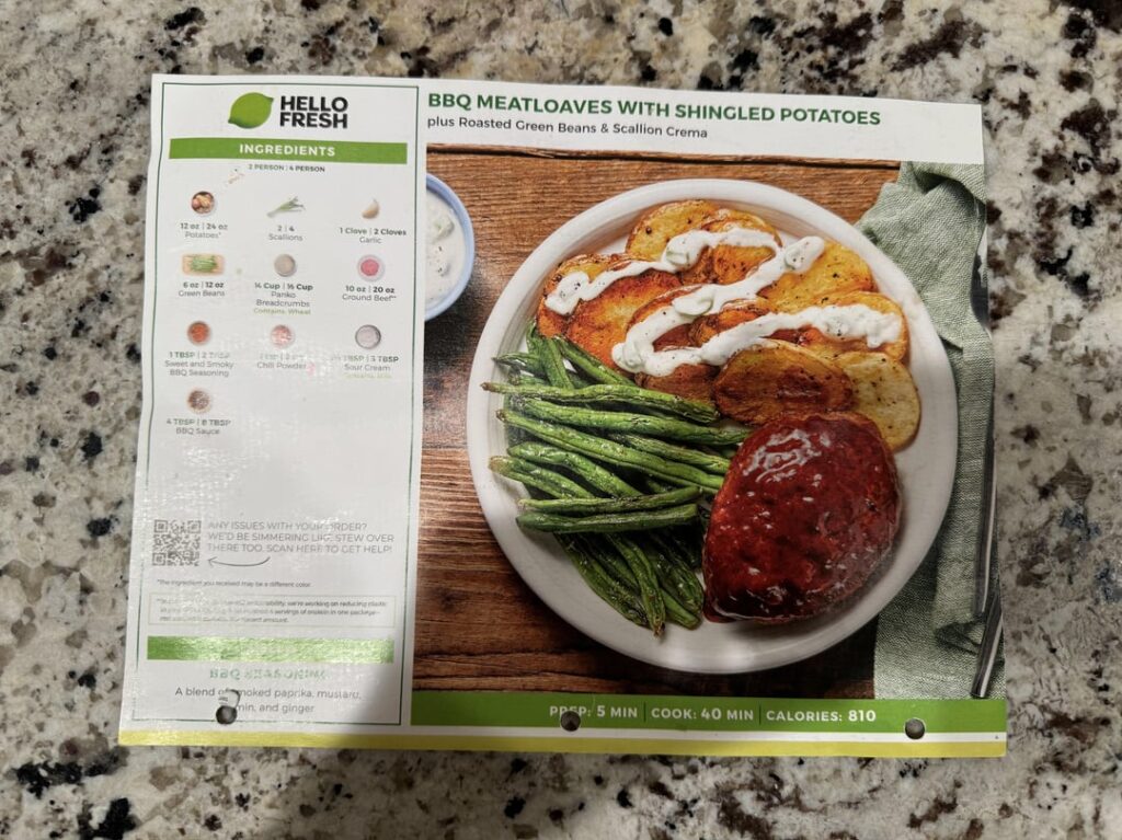 BBQ MEATLOAF WITH POTATOES