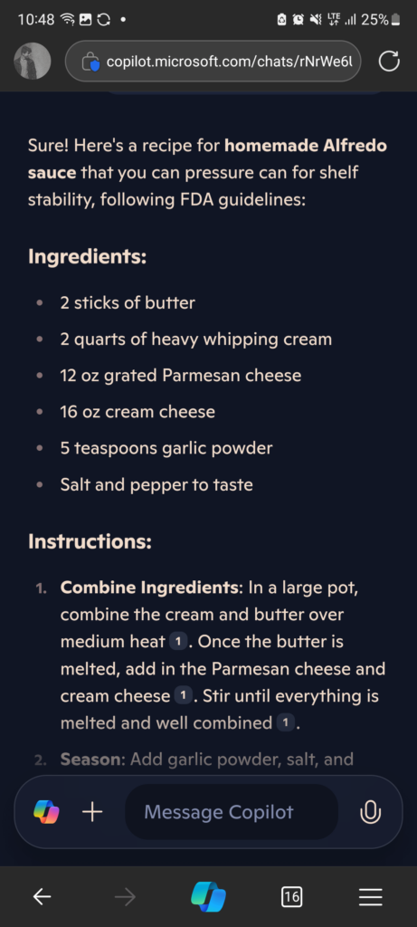 Safe Alfredo recipes? Safe Alfredo recipes?