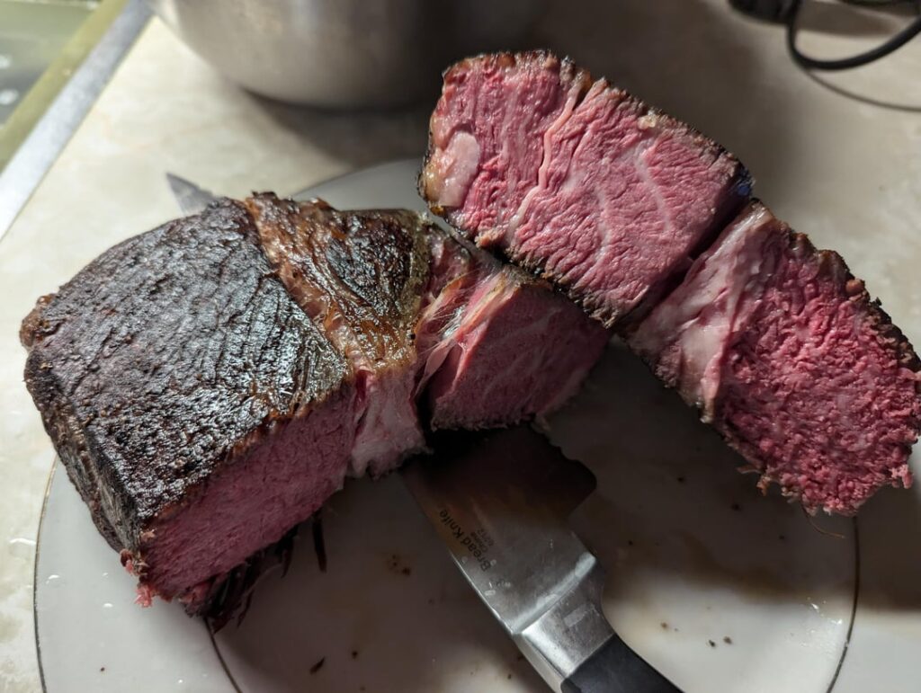 Chuck pot roast @ 132f for 24hrs