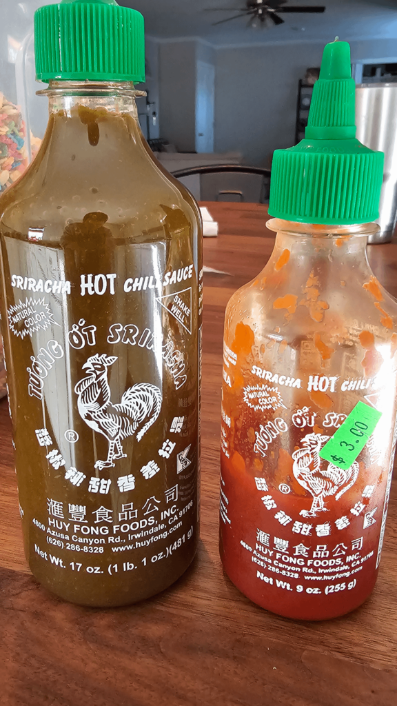 Brown sriracha Brown sriracha