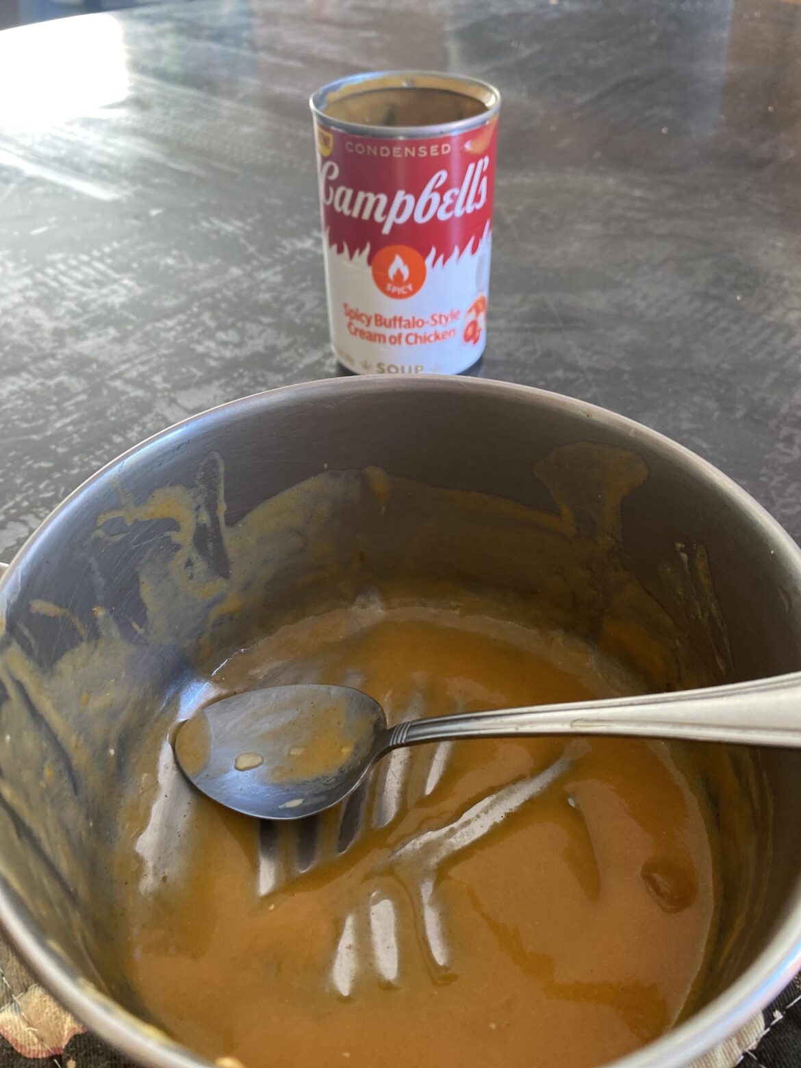 Campbell’s spicy buffalo chicken style cream of chicken