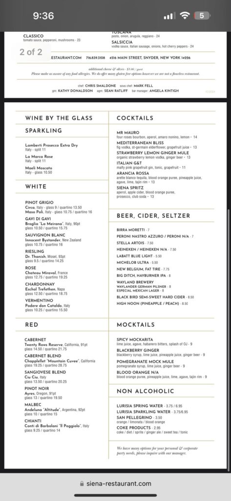 Lowest calorie entree