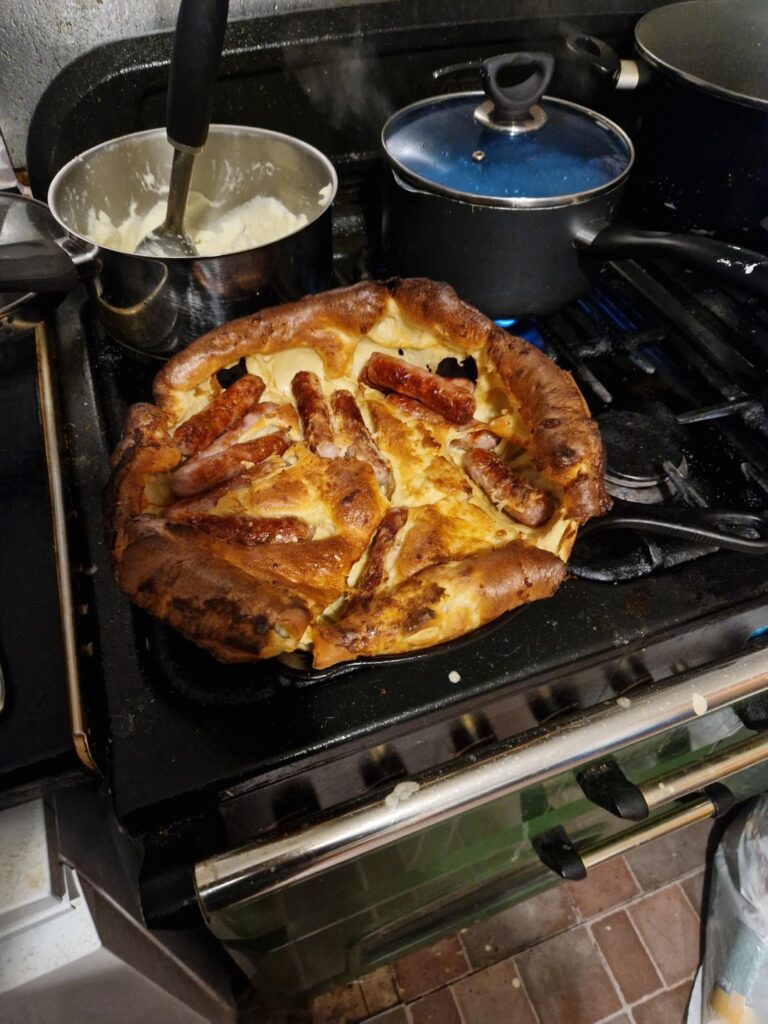 Was quite proud of this Toad in the Hole tonight.