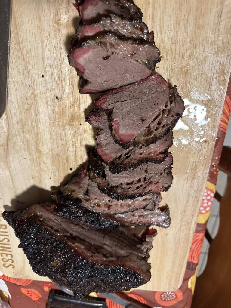 Brisket style tri tip