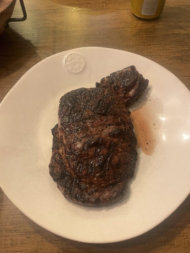 Boneless Prime Rib on Charcoal