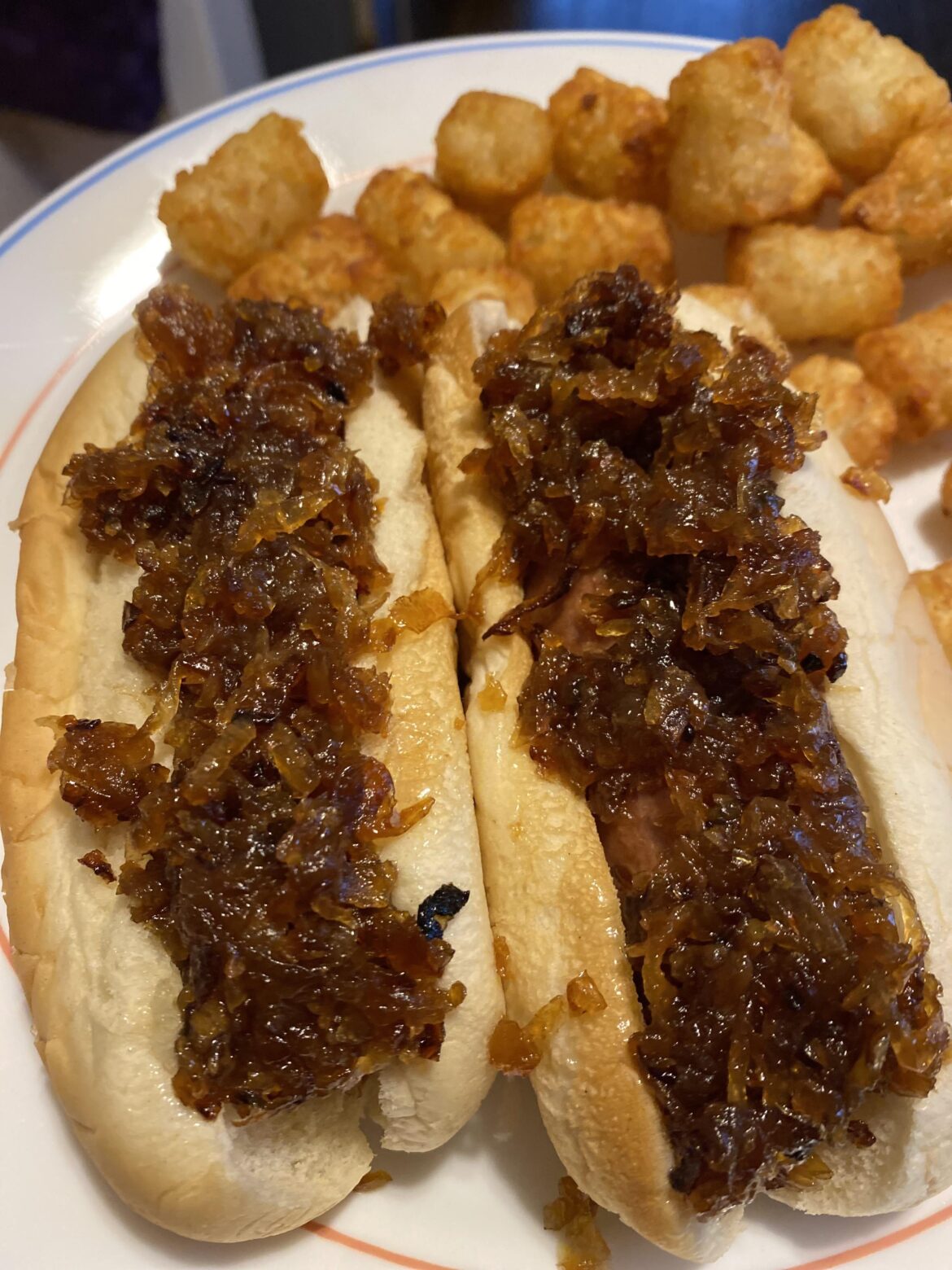 There’s a hotdog under there… somewhere