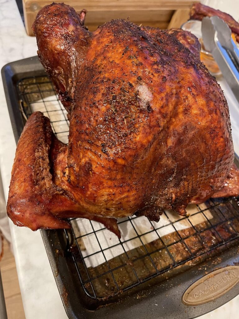Smoked then deep fried tukey