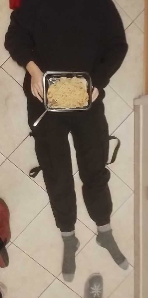 When your roommate wants a heating pad and you ordered paasta