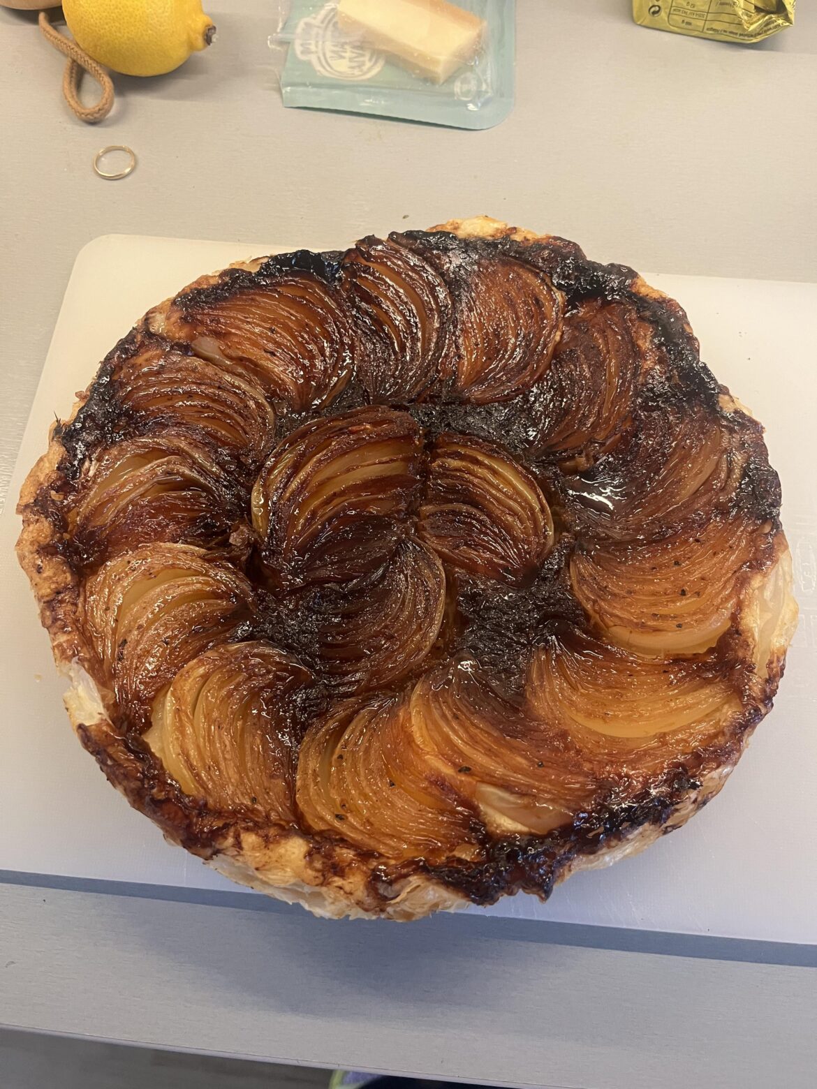 I made the tarte tatin, and it is indeed delicious!
