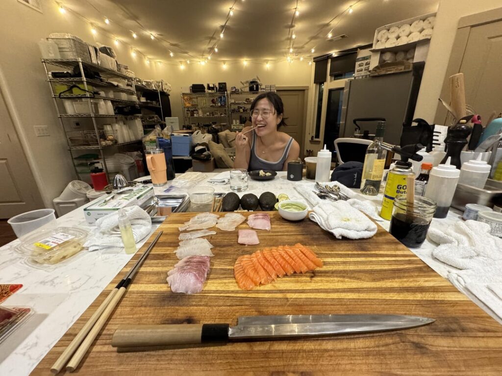 Nigiri for my woman, and some to-go nigiri for her co-worker