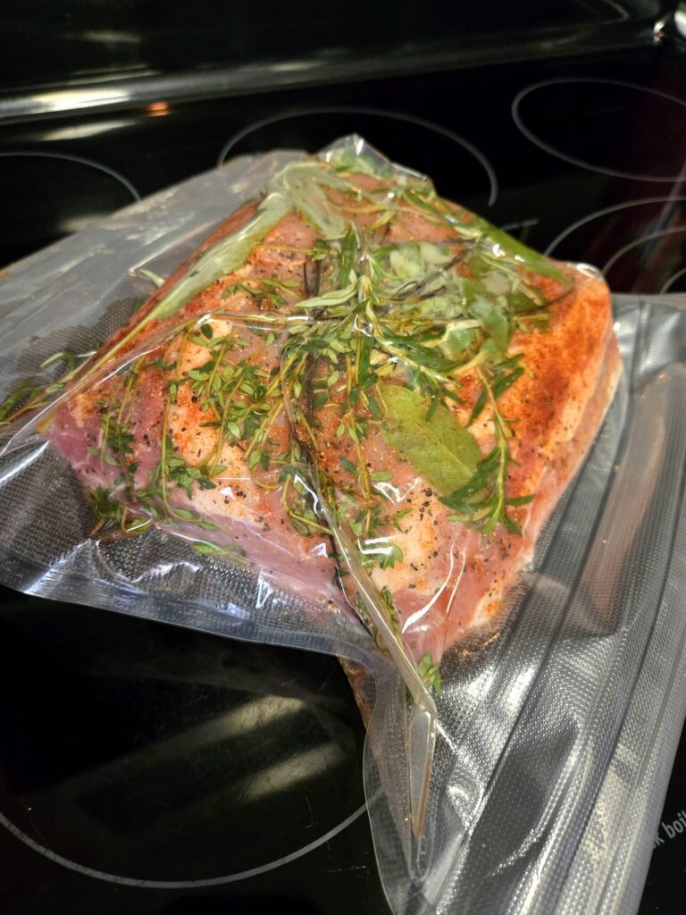 144° for 6 hours // Pork Loin Roast