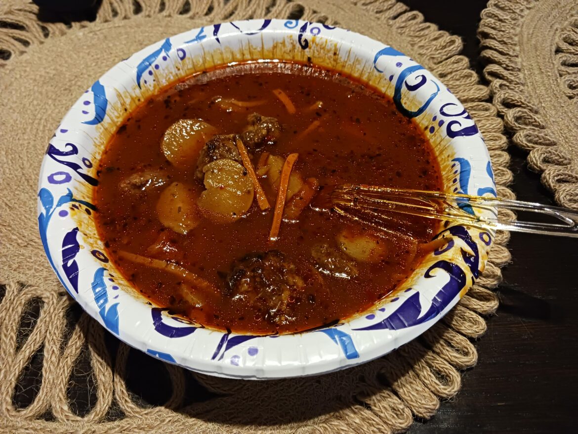 Italian sausage soup.