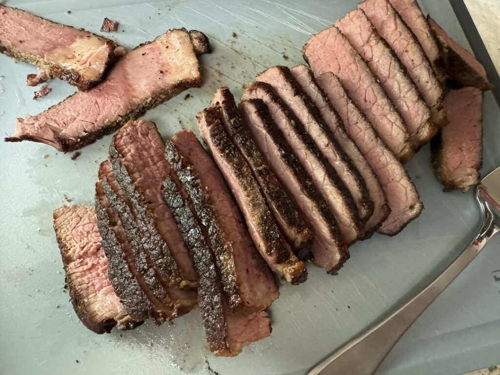 $11 bottom round. My second try at sous vide!