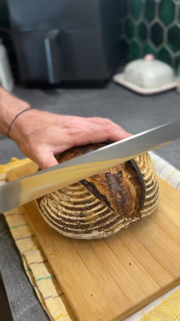 My first sourdough loaf that I’m truly satisfied with