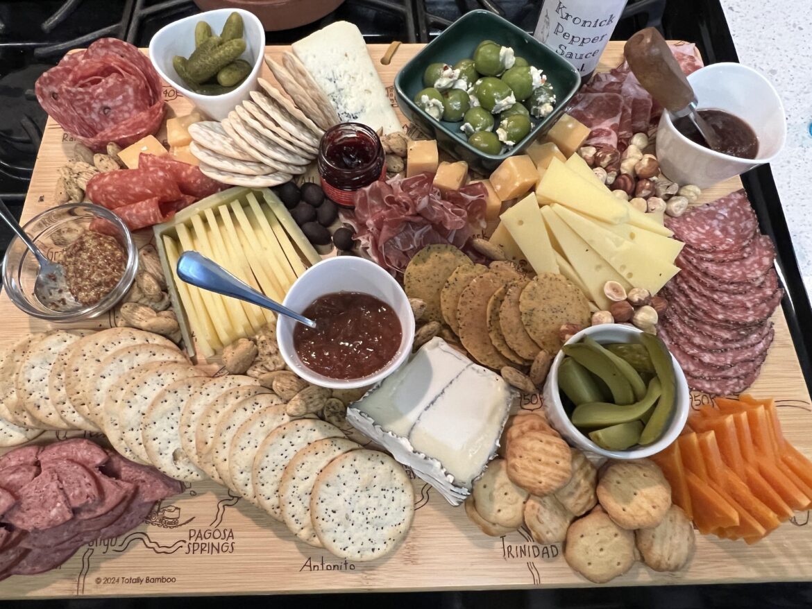 This was for the two of us on a wine & cheese night. I think my wife went a little over-board!