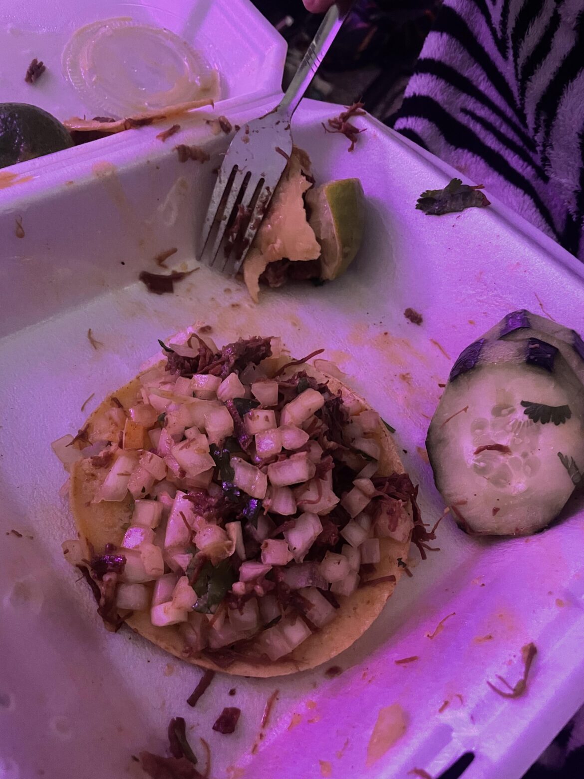 My girlfriend doesn’t like onions on her tacos so I get the mega onion taco