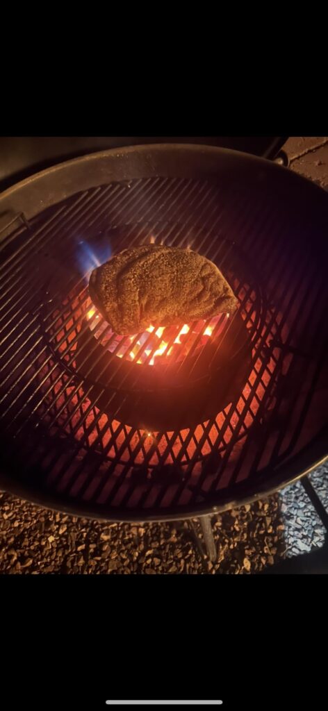 Alright, you got me.  Can’t believe I cooked a steak over 130, but give me my Ribeye Club 137 shirt.