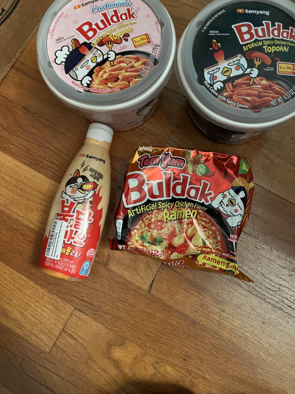 New Buldak products I ordered