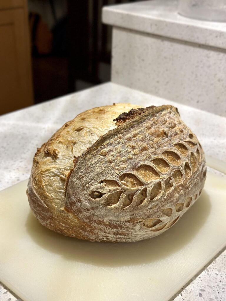 Would you buy this? A loaf with sunflower seeds.