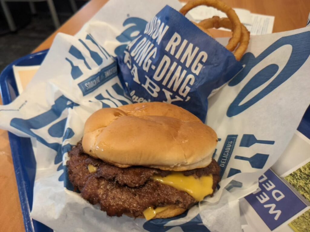 Culver’s. With onion rings Culver's. With onion rings