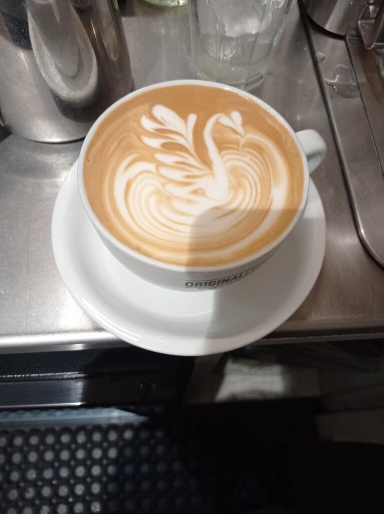 A Swan and a Rosetta
