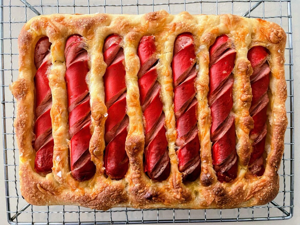 Hotdog focaccia