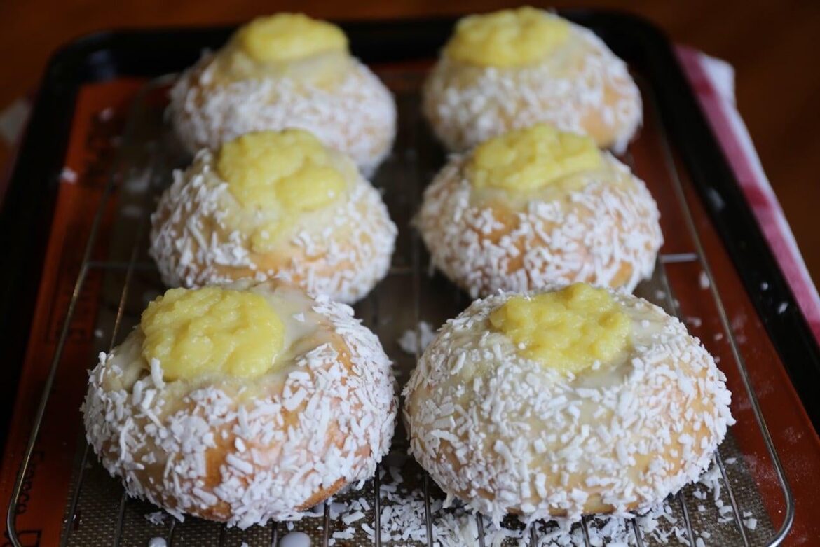 Skoleboller Festive Norwegian Coconut Custard Buns