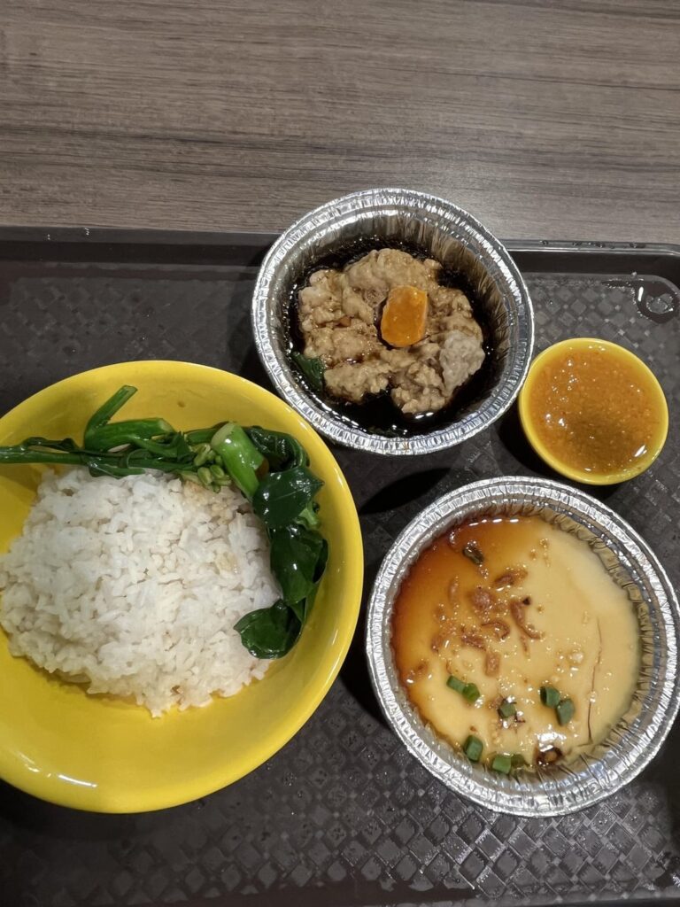 calories? minced pork patty & black sesame bagel