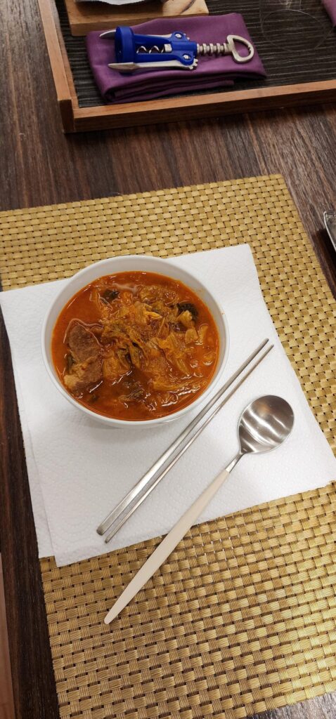 Kimchi jjigae midnight meal