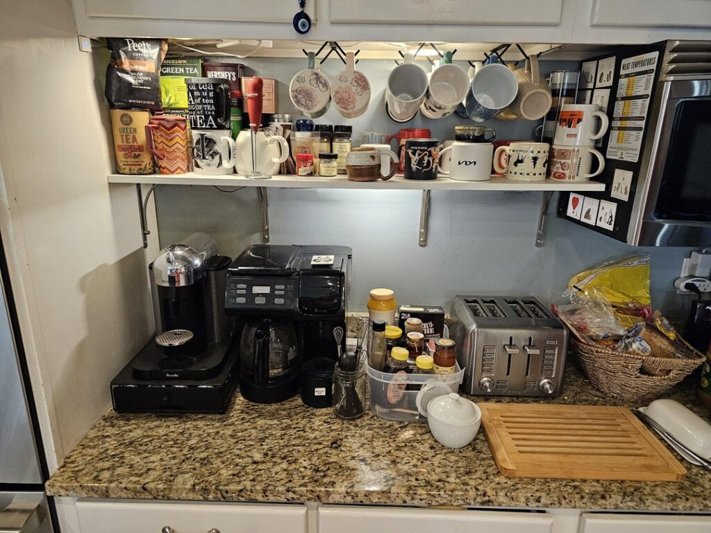 We have been working a coffee station