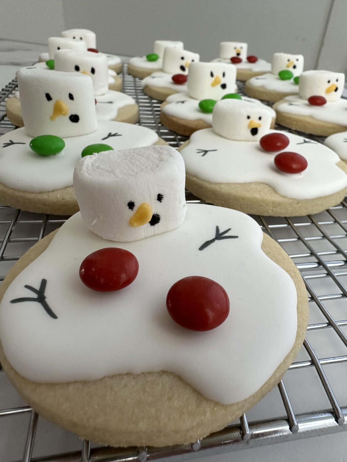 Melted snowman cookies!