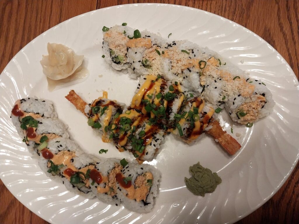 I made sushi for my hubby: 1st time