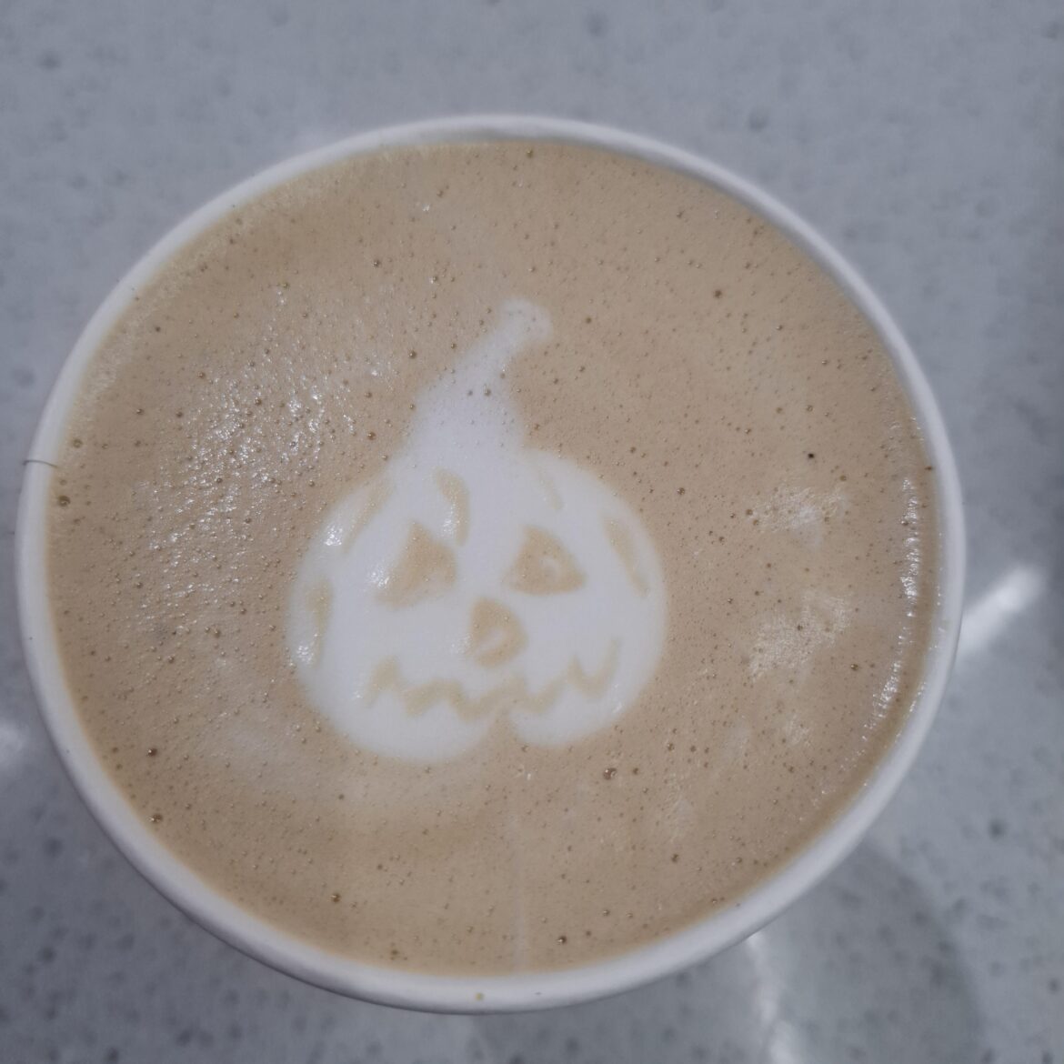 Halloween latte art :D