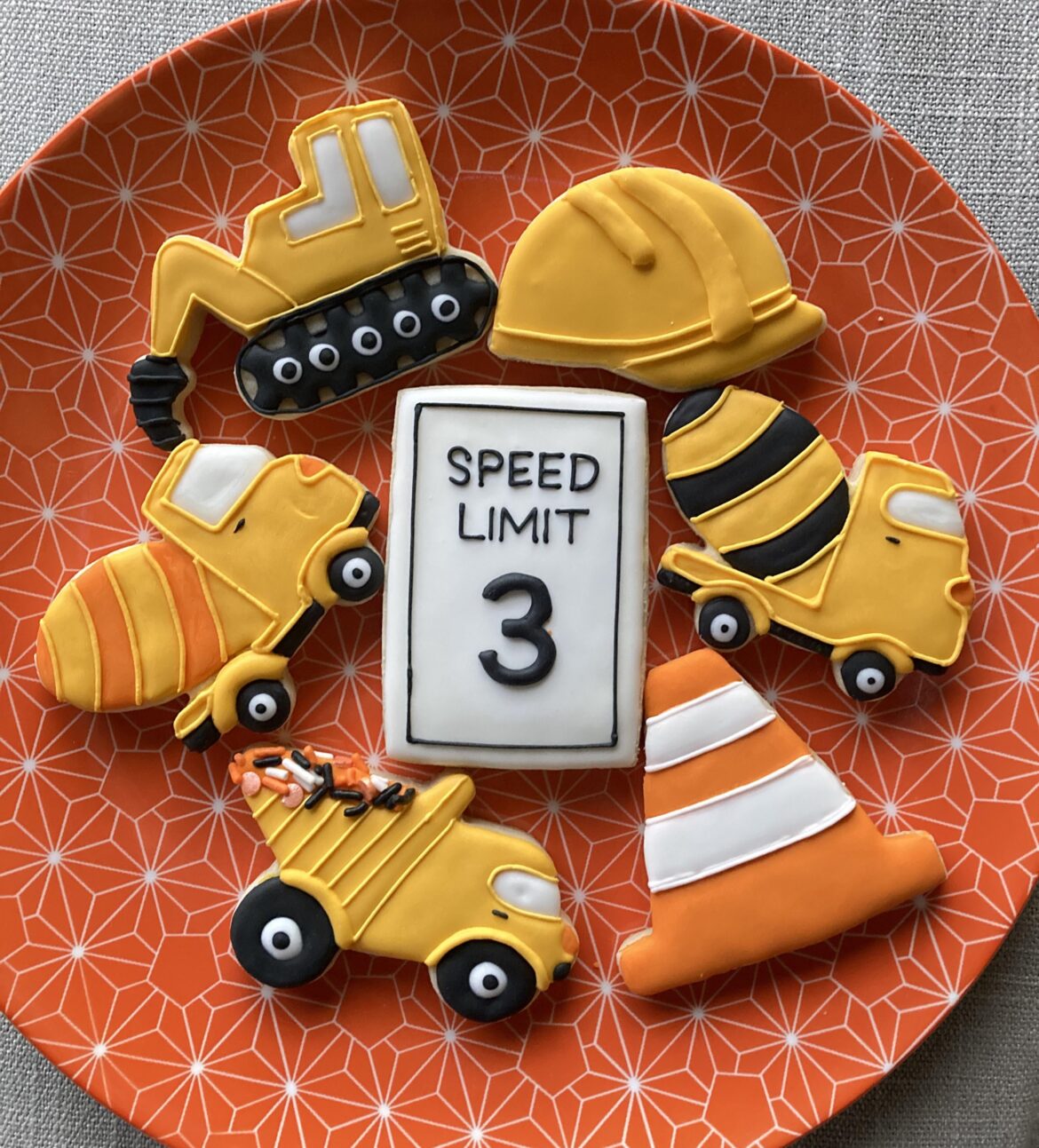 Truck theme for 3rd birthday
