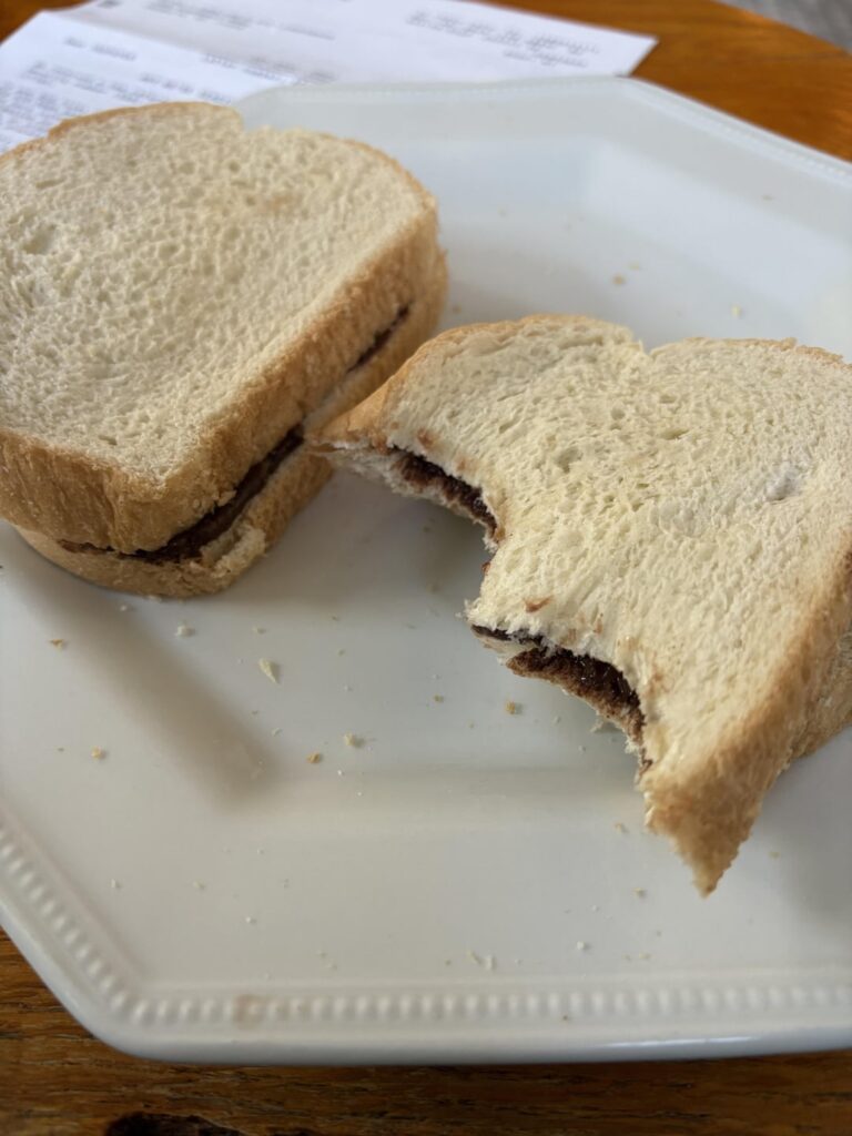Nutella sandwiches, 240 cal 17g protein for both