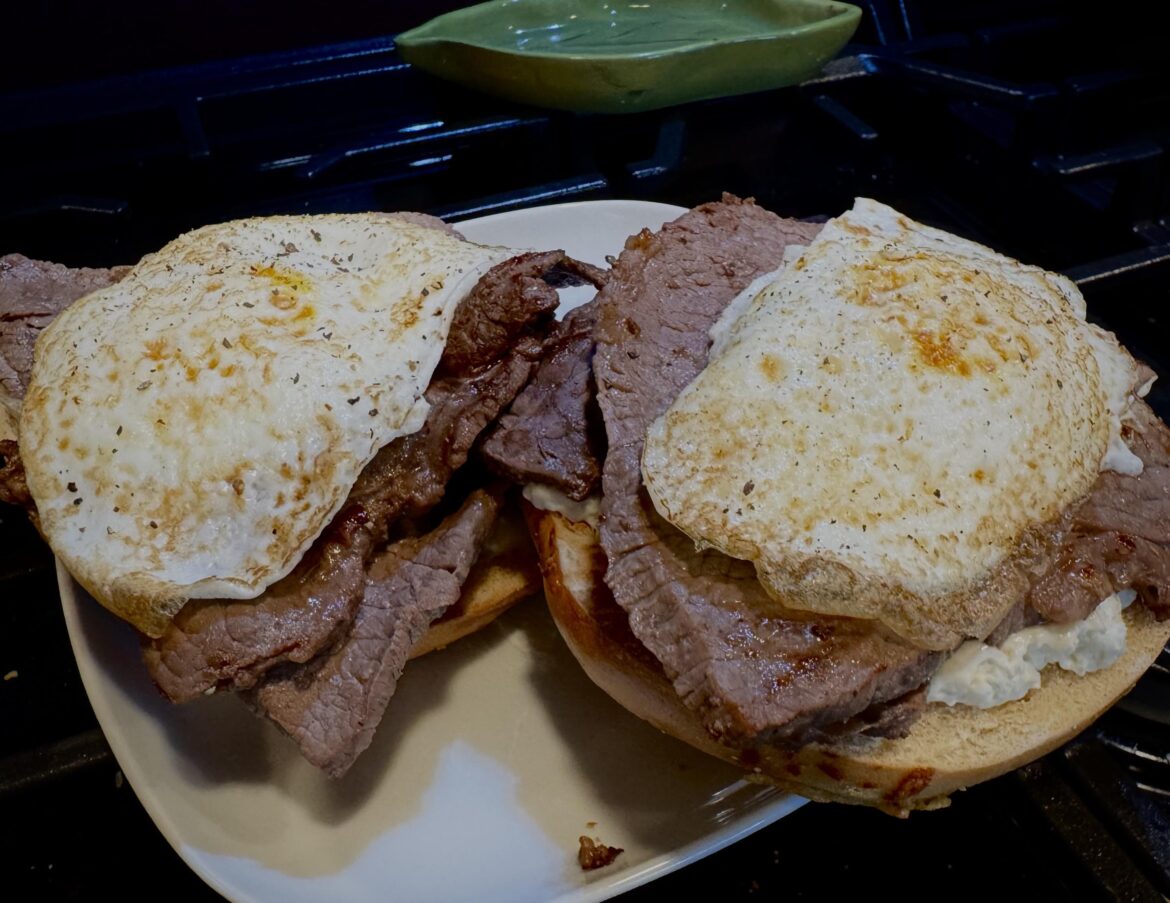 Leftover steak… & eggs!