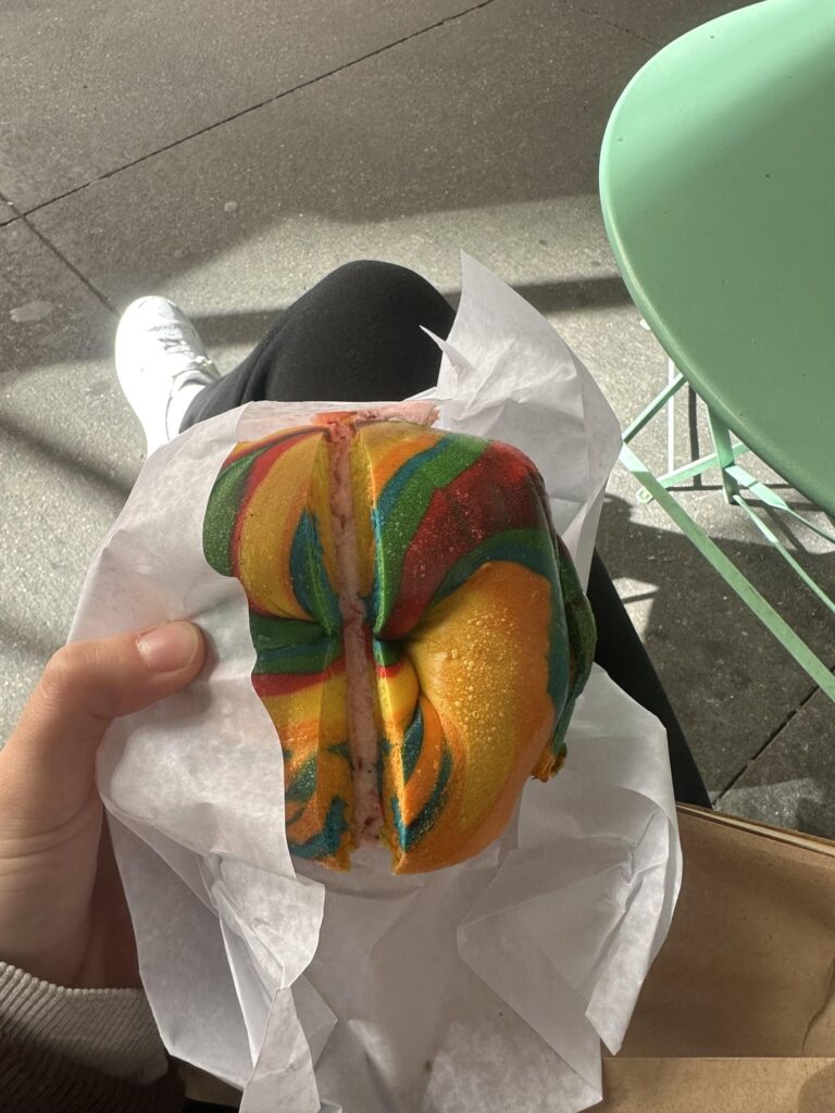 Heyy, how many calories do you estimate are in this bagel?